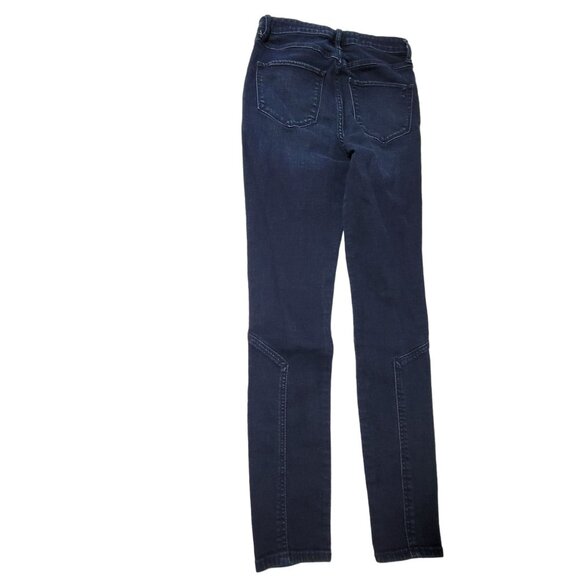 Abercrombie & Fitch Jeans Womens Size 2 Skinny Mid Rise Dark Wash Denim Pants - Picture 3 of 6